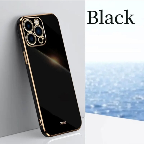 Electroplated Case For iPhone 15 Pro Max - BLACK-SALE - Picture 1 of 8